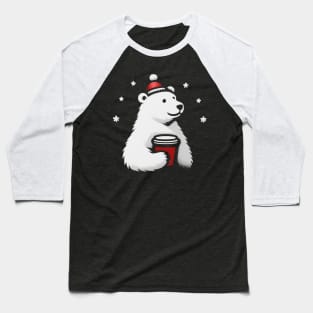 Polar bear Coffee Baseball T-Shirt